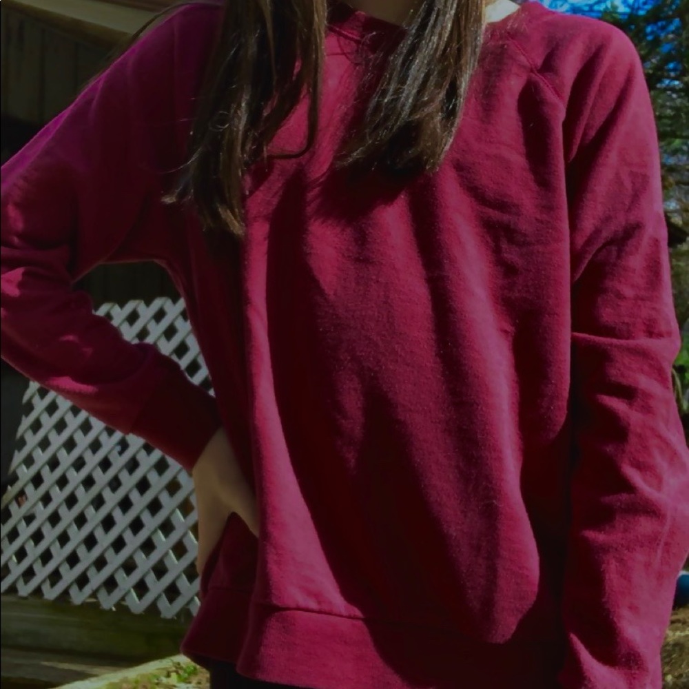 Maroon crew neck